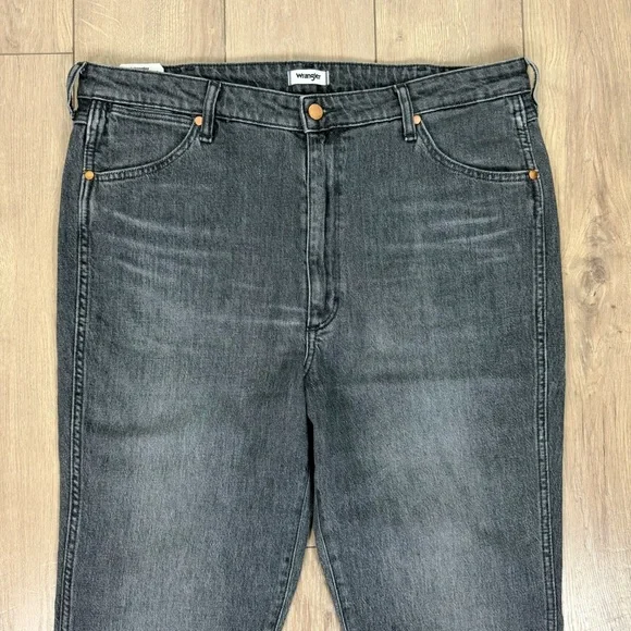 NWT Wrangler Walker 677 High Rise Slim Jeans Gray Wash Denim Size 34 x 28 - Picture 4 of 11